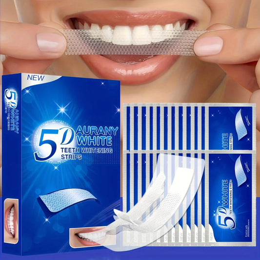 5D Advanced Whitening Strips Kit, 21 Pairs