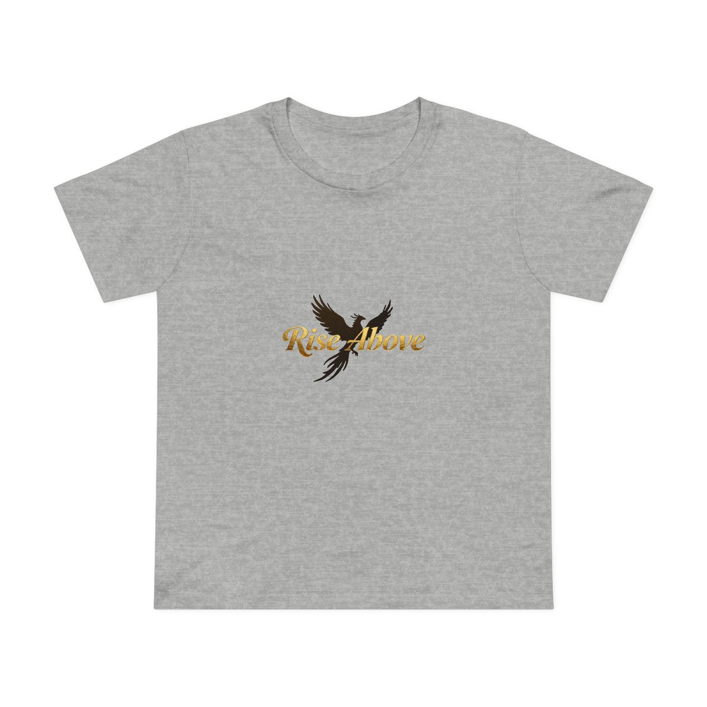 Rise Above Women's Maple Tee - Inspirational Graphic T-Shirt for Empowerment