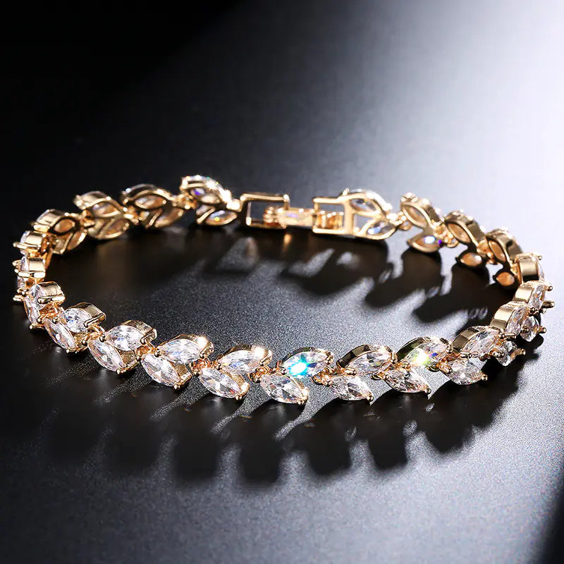 Chic Willow Geometric Zircon Bracelet