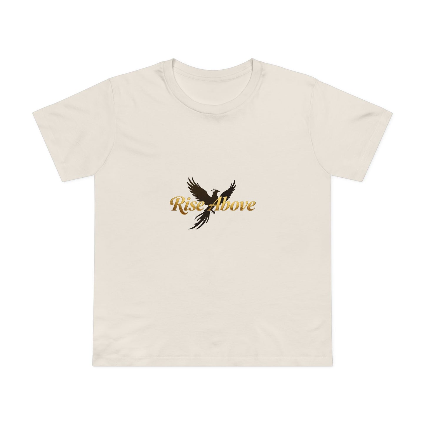 Rise Above Women's Maple Tee - Inspirational Graphic T-Shirt for Empowerment