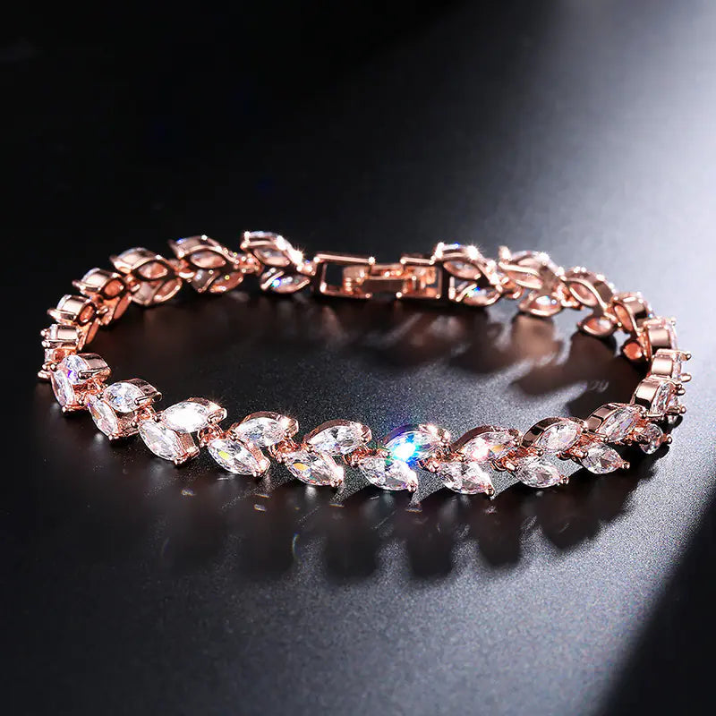 Chic Willow Geometric Zircon Bracelet