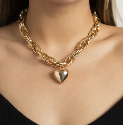 Hip Hop Hollow Love O-Chain Necklace