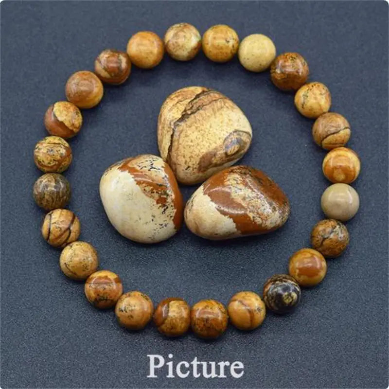 Mindful Stone Bead Yoga Bracelet